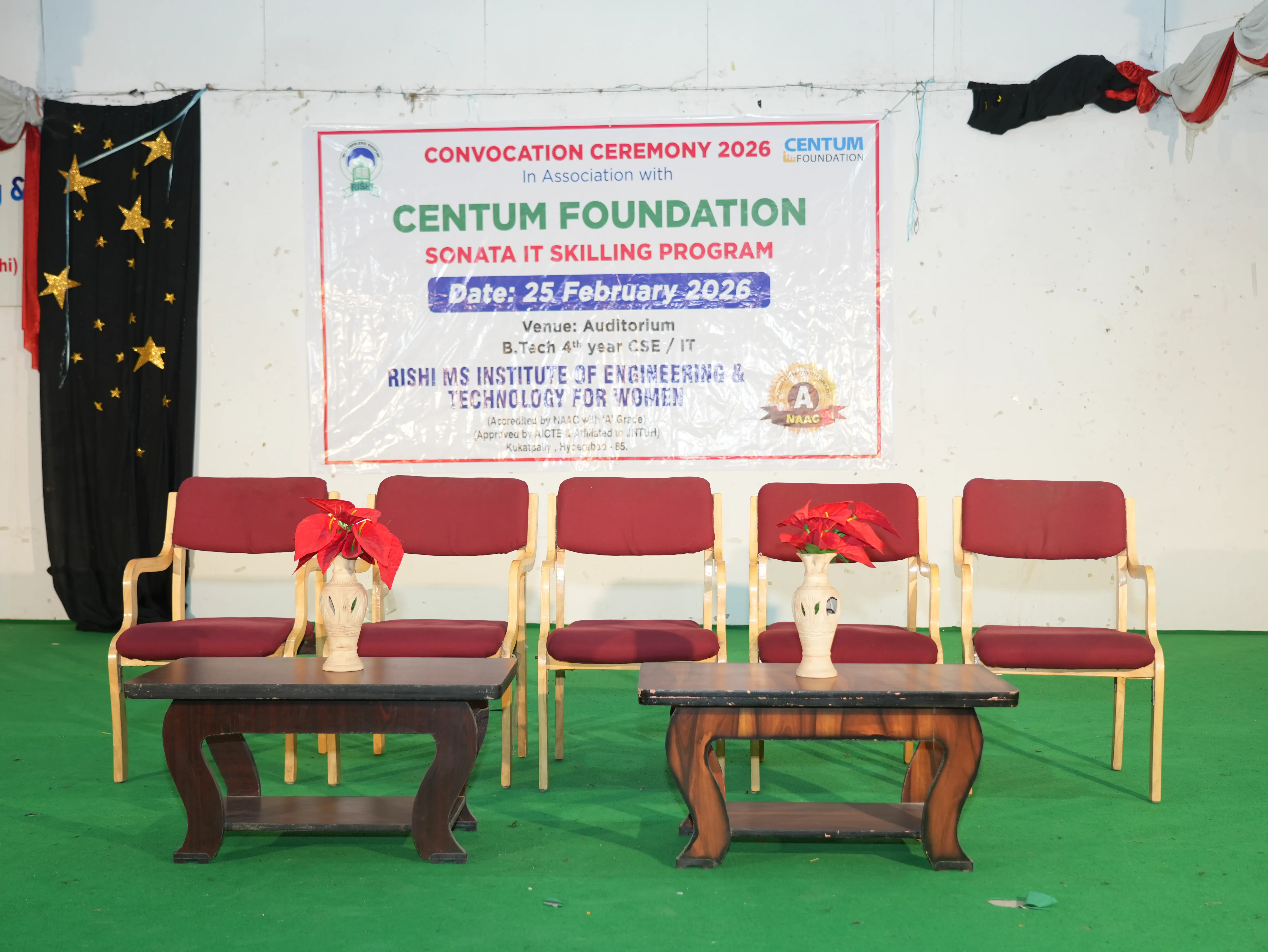Convocation Ceremony of Sonata CSR through Centrum foundation for 4 th year students - RITW